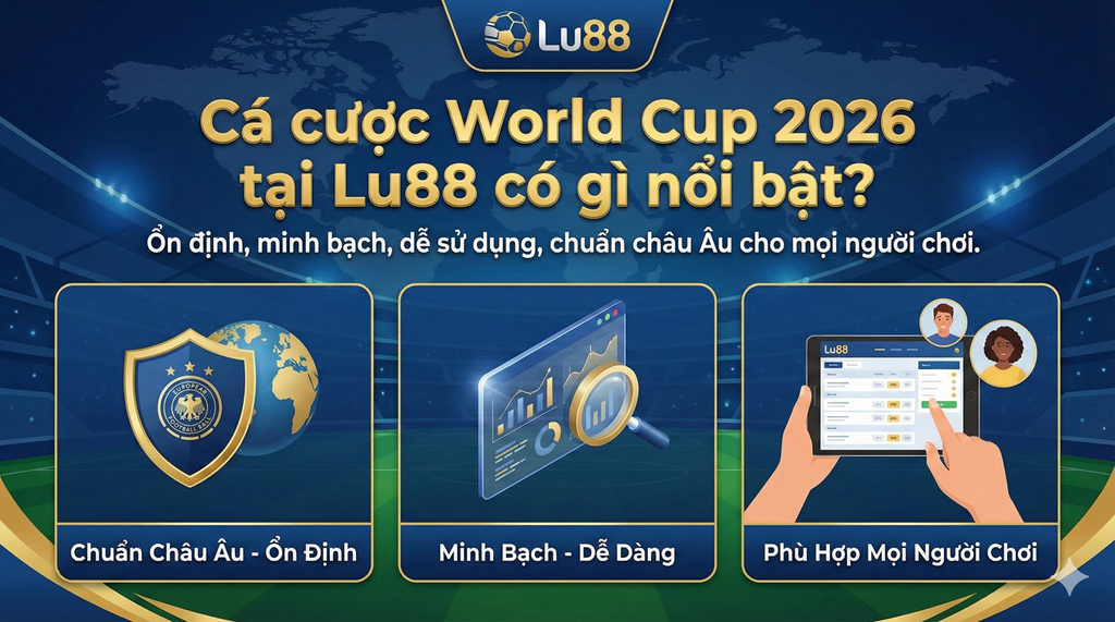 Cá cược World Cup 2026 tại Lu88 có gì nổi bật